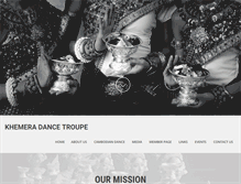 Tablet Screenshot of cambodiandance.org